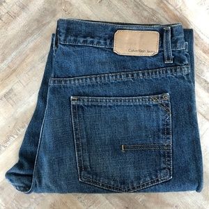 Calvin Klein Relaxed Straight Blue Denim Jeans